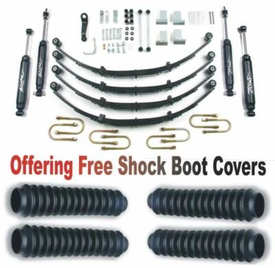 Zona 87-95 se adapta a Jeep Wrangler YJ 4" sistema Sus con dirección asistida y cubierta de arranque gratuita Foto 1 de 4