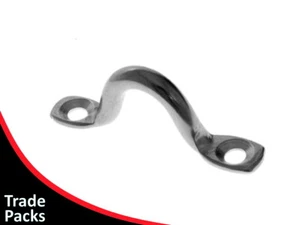 50 X Saddles suit Screws 316 Grade Stainless Steel 4mm Eye Straps Balustrade - Picture 1 of 6