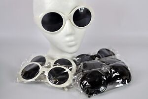 Big Round Oval Celebrity Movie Star Incognito Disguise Costume Plastic Glasses