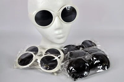 Big Round Oval Celebrity Movie Star Incognito Disguise Costume Plastic Glasses - Image 1 of 2