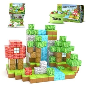 100PCS Magnetic Blocks-Build Mine Magnet World Set for Boys & Girls Age 3-5 6 - Picture 1 of 7