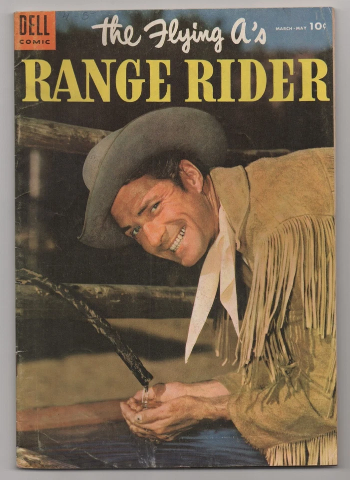 #9	The Flying A's Range Rider 1955 FN Vintage Comic Foto 1 de 2
