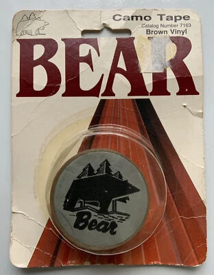 Cinta camuflada de tiro con arco Fred Bear vintage nueva de colección para coleccionista de arco tradicional y recurvo Foto 1 de 2