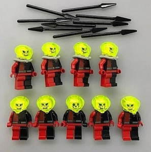 LEGO Minifigure Lot of 9 Includes Alpha Team Skeleton Figures Weapons Spears - Picture 1 of 11