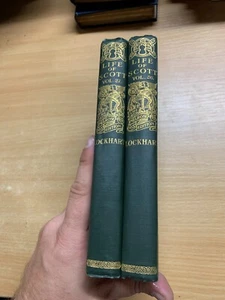 C1920 La Vie De Sir Walter Scott JG Lockhart Volumes 1 Et 2 Livres Anciens (P5) - Picture 1 of 24