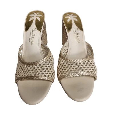 Sandalias The Nat Note X Antonio Melani Talla 10 M Tacón Alto Beige 359 Foto 1 de 4