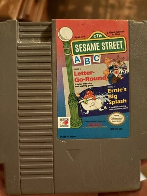 Sesame Street ABC (Nintendo Entertainment System, 1989) Cartridge Only - Tested - Image 1 of 2
