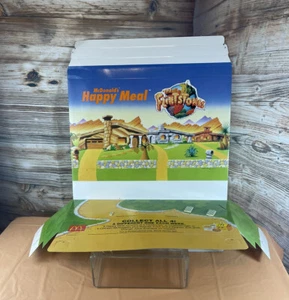 Vintage 1993 ADVERTISING McDonald's Flintstones Toy Happy Meal Display CARDBOARD - Picture 1 of 21