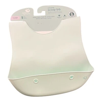 Lote de 4 Baberos Cuchara Silicona Bebé 6+ Meses Crece Con Bebé Sin PVC Foto 1 de 2