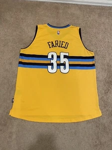 Kenneth Faried Denver Nuggets NBA Adidas Gold Men's 56 2XL Swingman Jersey - Picture 1 of 6