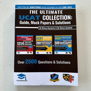 The Ultimate UCAT Collection Guide, Mock Papers & Solutions Dr Wiraaj Agnihotri - Picture 1 of 3