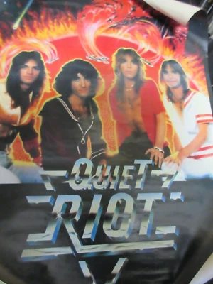 Quiet Riot Japan Promo Poster from CBS Sony Randy Rhoads Kevin Dubrow - Image 1 of 4
