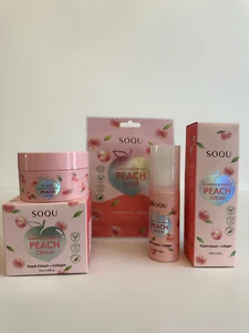SOQU Peach Serum 50ml+Peach Cream 70ml.+mask+Cosmetic Bag FREE!!!! - Picture 1 of 14