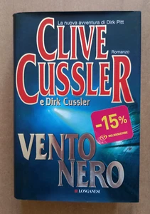 LIBRO Romanzo VENTO NERO Clive e Dirk Cussler 2006 Longanesi Avventura Dirk Pitt - Bild 1 von 8
