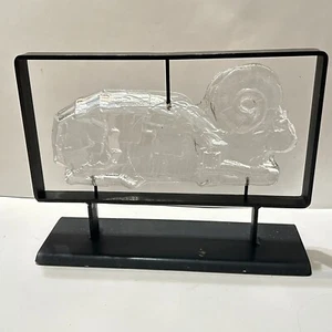 Kosta Boda Erik Hoglund Glass Wrought Iron Ram Sculpture Aries Sweden Art MCM - Picture 1 of 12