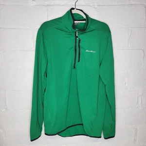 Eddie Bauer Men's TL Tall Large Pullover 1/2 Zip Green - Picture 1 of 4