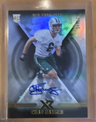 2017 PANINI XR CHAD HANSEN Silver RC AUTO 54/99 Houston Texans RC #103 - Image 1 of 2