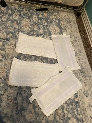 Nuevo paquete de 4 almohadillas de fregona de microfibra turbo para fregona de vapor Shark serie SK y serie S Foto 1 de 4