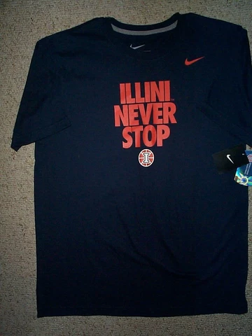 ($25) NIKE Illinois Illini Football Jersey Shirt Adult MENS/MEN'S (m-med-medium) Cover