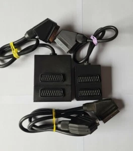 3 in 1 Scart Block with x1 Scart Cable TV Scart extensions for multiple device - Picture 1 of 7