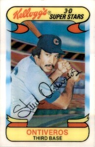 1978 Kellogg's 3D Super Stars Baseball Steve Ontiveros Chicago Cubs #44