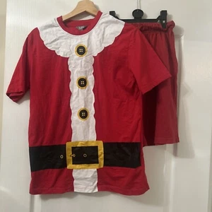 Christmas Shorts And Tshirt Set Mens XS - Picture 1 of 4