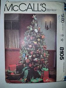 McCall's 8105 sewing craft pattern Christmas tree ornaments - Picture 1 of 2