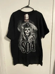 Sons of Anarchy Road Gear T Shirt Skull Reaper Graphic Black Size  XL NWT - Picture 1 of 5