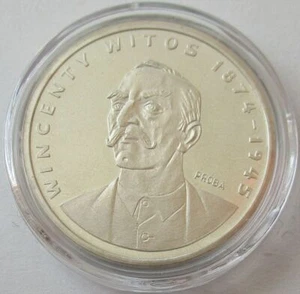 Polen 1000 Zlotych 1984 Wincenty Witos Silber Probe - Bild 1 von 2