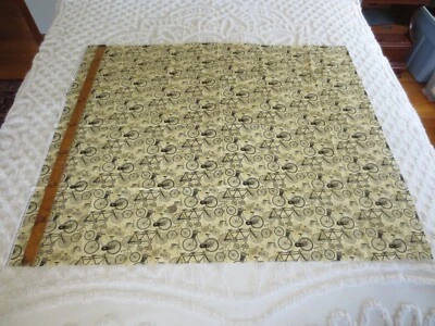 4061.  Kate Ward Thacker NEXT DAY ART Bicycles COTTON FABRIC - 43-1/2" x 1 yd. - Image 1 of 3