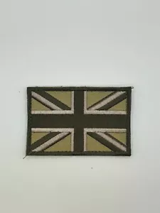 Toppa tattica gancio bandiera verde oliva britannica - Foto 1 di 1