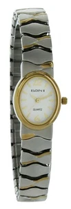 NIB Elgin II Quartz Gold/Silver Tone Stretch Band Ladies Watch ELT034 - Picture 1 of 3