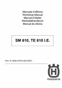 Husqvarna SM-TE 610IE Service Manual On CD - Picture 1 of 1