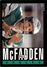 1985 TOPPS PAUL MCFADDEN PHILADELPHIA EAGLES #133
