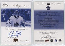 2021 Upper Deck Ultimate Collection 2000-01 Signatures Retro Jack Campbell Auto