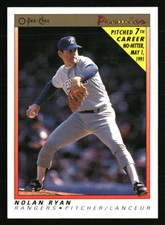 Nolan Ryan 1991 O-Pee-Chee Premier #102  Baseball Card