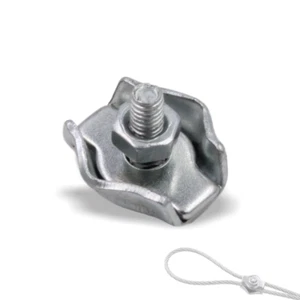 10x SIMPLEX Seilklemmen - Drahtseilklemme, für Seile bis Ø2mm, Stahl | verzinkt - Bild 1 von 3