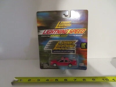 Johnny Lightning Speed Racers Edge Diecast 1995 Chevy Caprice Red Fire 2000 MOC - Image 1 of 4