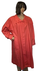 London Fog Womens Trench Coat Sz 14P Coral Pockets Buttons Lined Made USA - Picture 1 of 6
