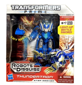 Transformers Prime Robots in Disguise Voyager Class Thundertron Figure NEW 2012 - Picture 1 of 6