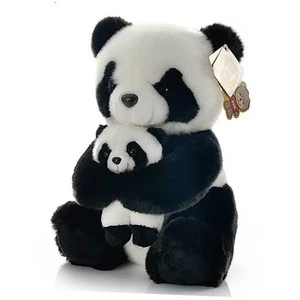 12 Inch Parent-Child Panda Plush Toys Mum and Baby Panda Stuffed Toys - Picture 1 of 7