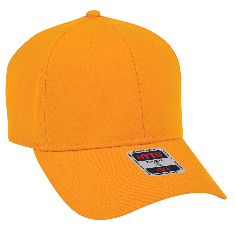 Paquete de 10 gorras OTTO "OTTO FLEX" ajustadas 6 paneles gorras de béisbol de bajo perfil Foto 1 de 1