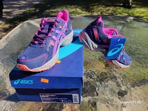 Talla 7.5 - ASICS Gel Venture 5 Azul Índigo Rosa Brillo W - Imagen 1 de 5