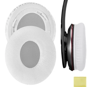 Geekria Protein Cuscinetti Auricolari in Pelle per Cuffie Beats Solo HD (Bianco) - Foto 1 di 6