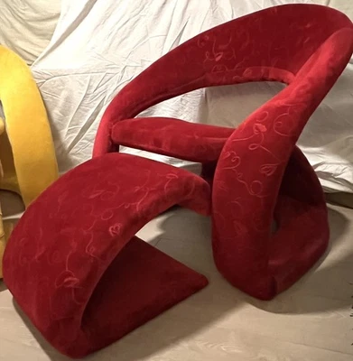 Silla lengua y otomana vintage Jaymar  Foto 1 de 4