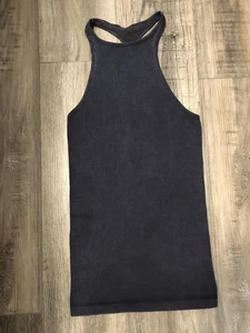 Free People Movement Damen Ribbed Seamless Tank Wash Indigo Blue Gr. M/L - Bild 1 von 4