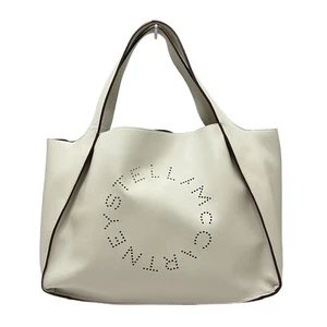 Auth stellamccartney Stella logo 502793 Cream Synthetic Leather - Tote Bag - Picture 1 of 9