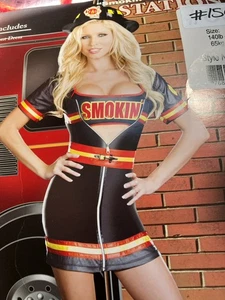 Women’s Smoking’ Hot Fire Fighter Costume Size L - Picture 1 of 5