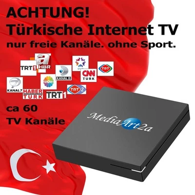 Türkische Internet TV IPTV Box Android 4K Full HD kostenlose öffentliche Kanale - Bild 1 von 4