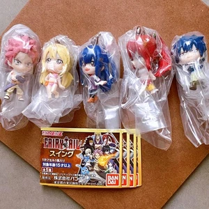 Fairy Tail figure key chain Lot 5 set Lucy Natsu mascot Japan anime hobby m628 - Picture 1 of 8